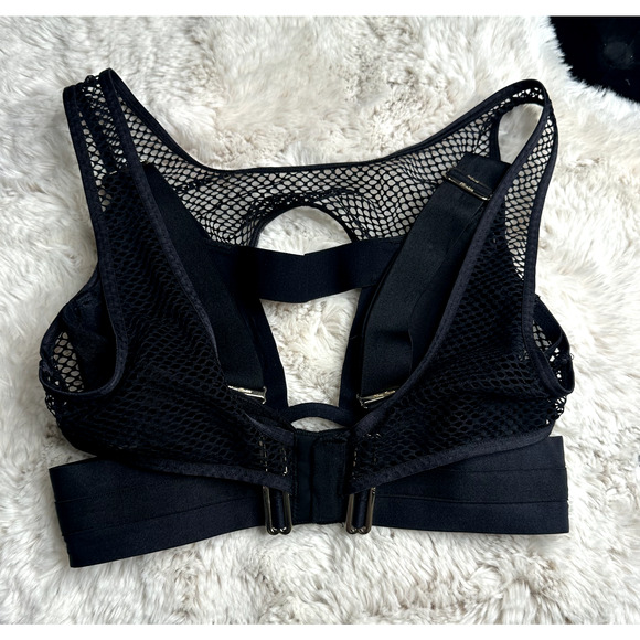 RARE🔥 Honey Birdette AXL🖤 Black Fishnet Bra 32C - Picture 3 of 5